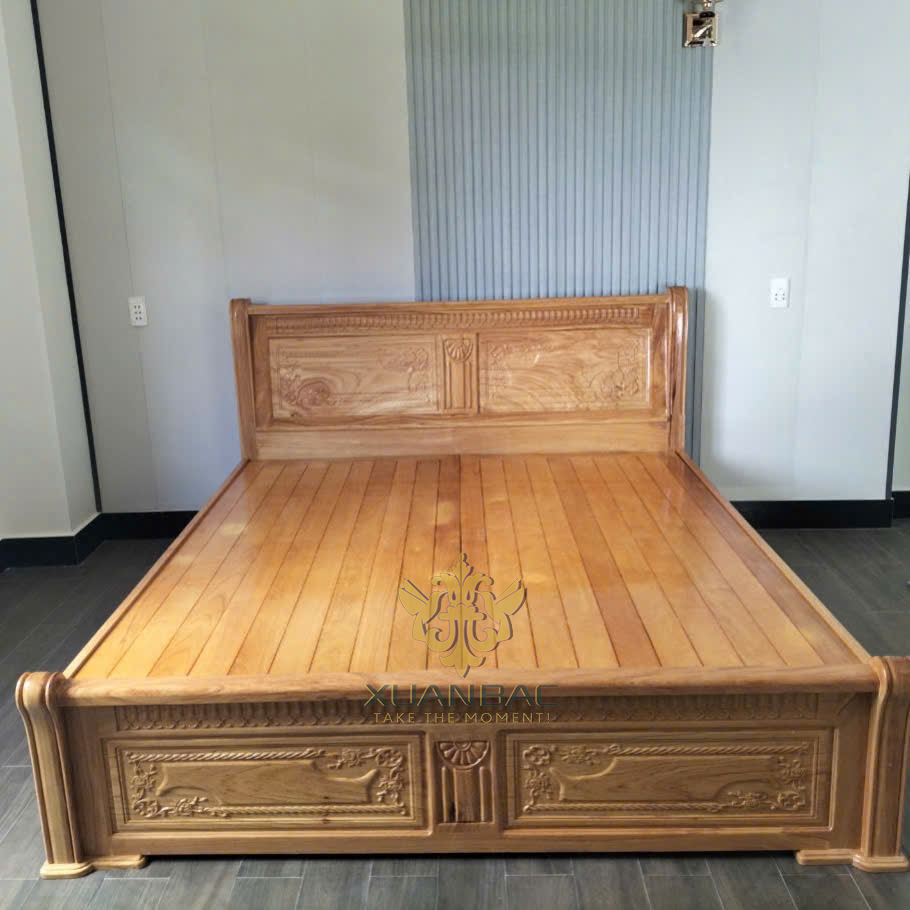 Giường Gỗ Gõ Đỏ Giá Rẻ 