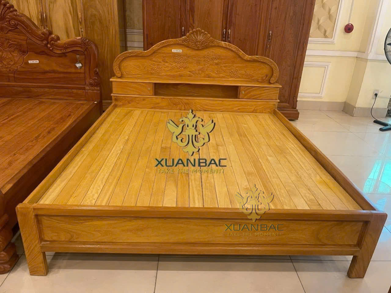 Giường Ngủ Gỗ Gõ Đỏ Giá Rẻ