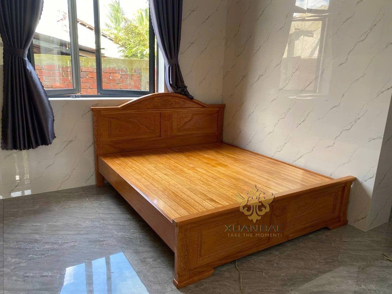  Giường Ngủ Gỗ Gõ Đỏ Giá Rẻ