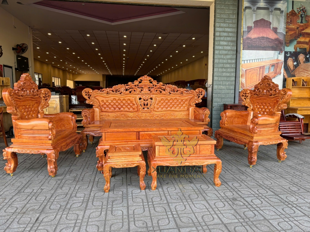 Mầu Hoàng Gia Cực Vip Chân 12 Gỗ Hương Đá 